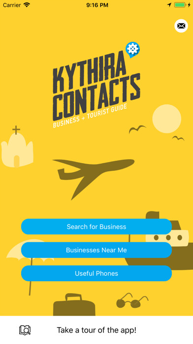 Emulate iPhone app Kythira Contacts using MyAndroid