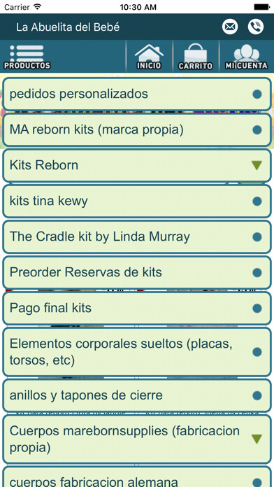 Emulate iPhone app La Abuelita del Bebé using MyAndroid