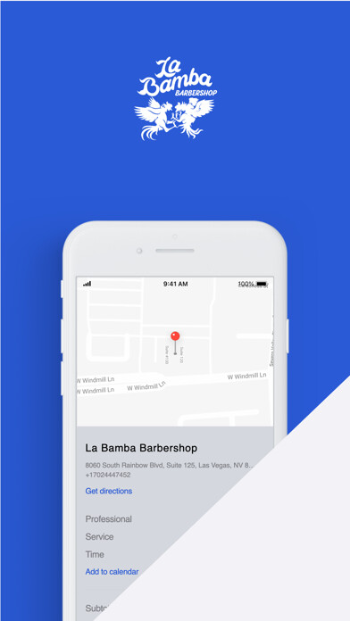 Emulate iPhone app LA BAMBA Barbershop using MyAndroid Emulate iPhone app LA BAMBA Barbershop using MyAndroid