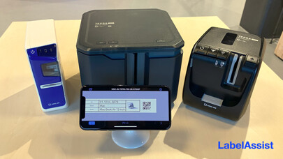 Emulate iPhone app LabelAssist : Print labels using MyAndroid