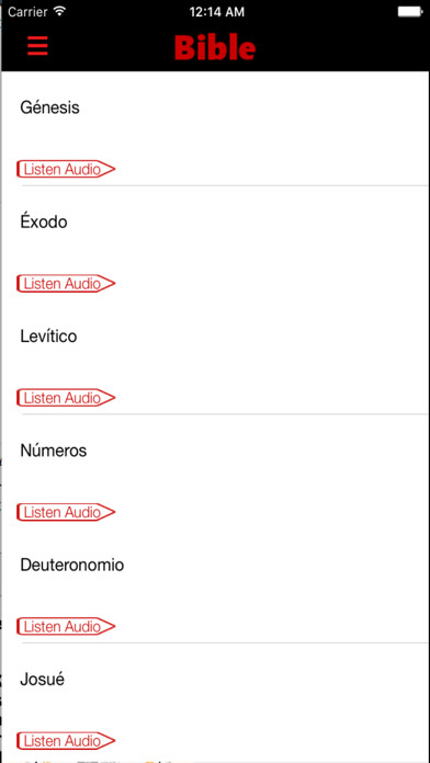 Emulate iPhone app La Biblia de las Americas (Audio) using MyAndroid