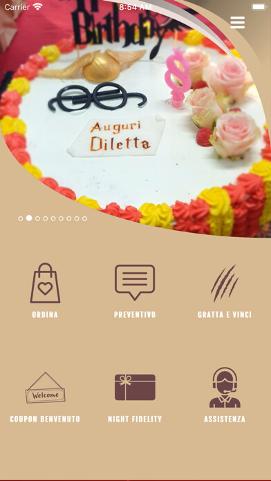 Emulate iPhone app Laboratorio del Gusto using MyAndroid