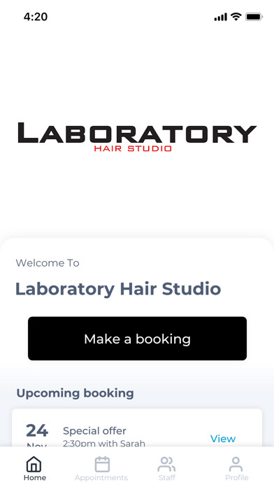 Emulate iPhone app Laboratory Hair Studio using MyAndroid