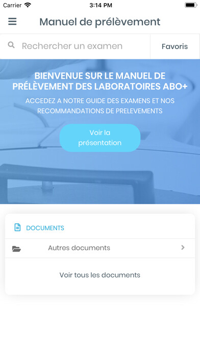 Emulate iPhone app LABORIZON CENTRE using MyAndroid