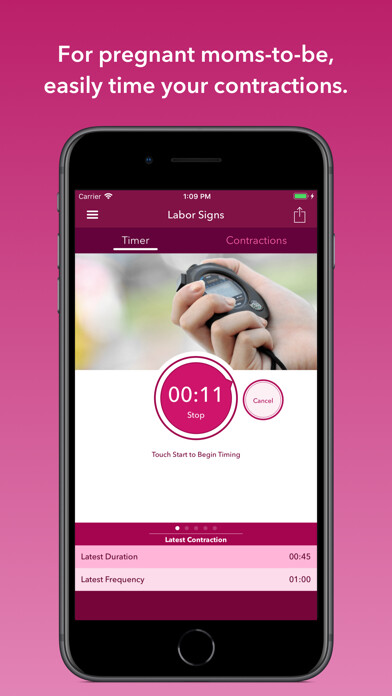 Emulate iPhone app Labor Signs Contraction Timer using MyAndroid Emulate iPhone app Labor Signs Contraction Timer using MyAndroid