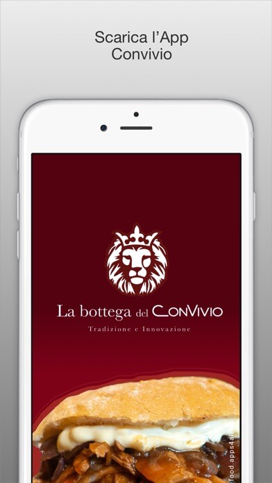 Emulate iPhone app La Bottega del Convivio using MyAndroid