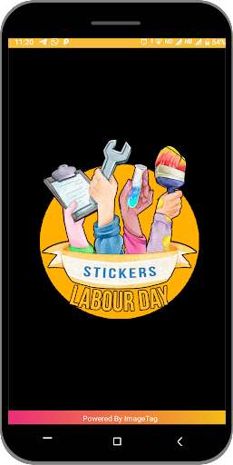 Run android online APK labour day sticker for WAStickerApps from MyAndroid or emulate labour day sticker for WAStickerApps using MyAndroid