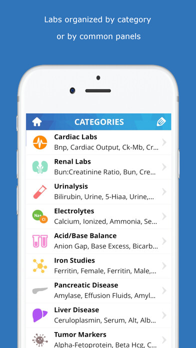 Emulate iPhone app Lab Values Medical Reference using MyAndroid Emulate iPhone app Lab Values Medical Reference using MyAndroid