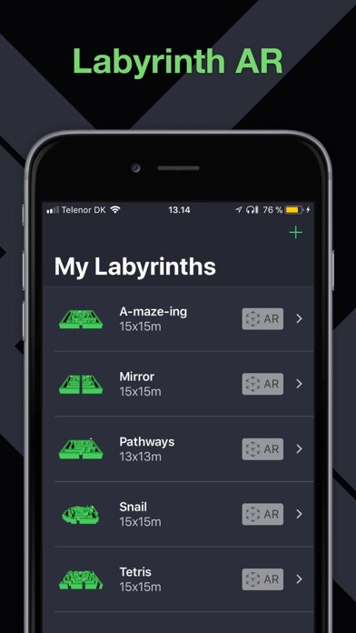 Emulate iPhone app Labyrinth AR: Build & Explore using MyAndroid