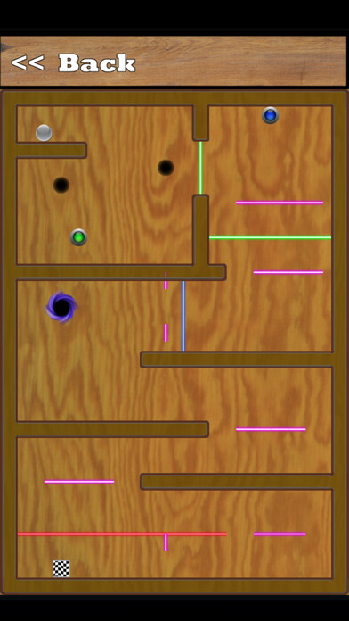 Emulate iPhone app Labyrinth Tilt Maze using MyAndroid