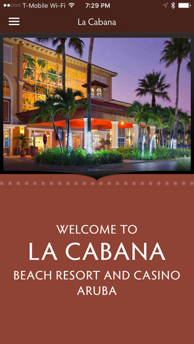 Emulate iPhone app La Cabana Resort using MyAndroid