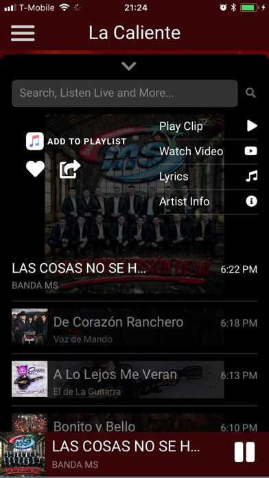 Emulate iPhone app La Caliente 92.1 y 95.7 using MyAndroid Emulate iPhone app La Caliente 92.1 y 95.7 using MyAndroid