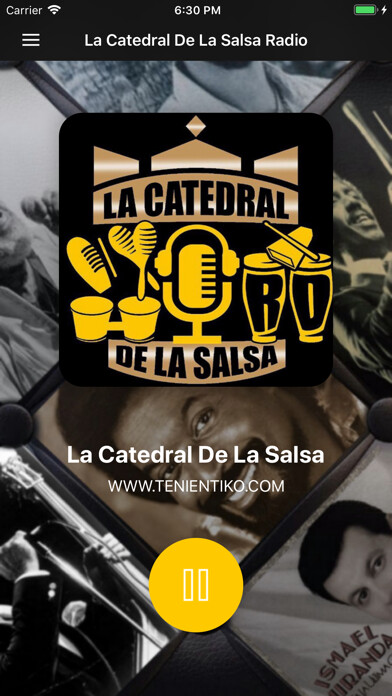 Emulate iPhone app La Catedral De La Salsa Radio using MyAndroid