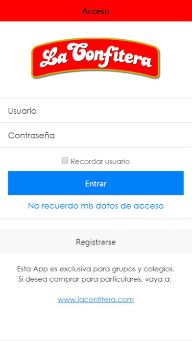Emulate iPhone app La Confitera using MyAndroid Emulate iPhone app La Confitera using MyAndroid