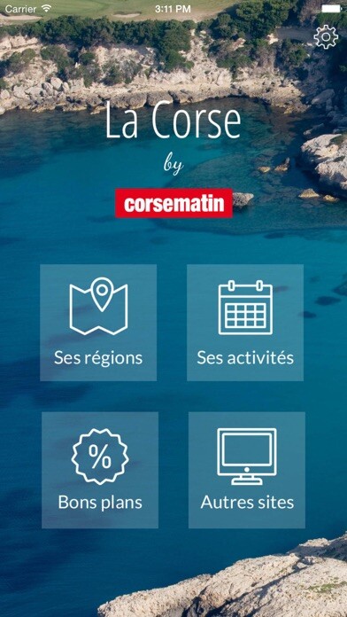Emulate iPhone app La Corse by Corse Matin using MyAndroid
