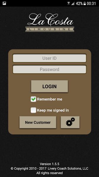 Emulate iPhone app LaCosta Limo Mobile using MyAndroid