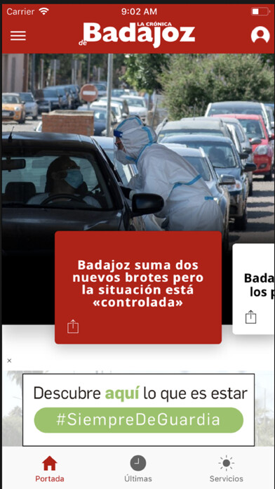 Emulate iPhone app laCronicaBadajoz using MyAndroid Emulate iPhone app laCronicaBadajoz using MyAndroid