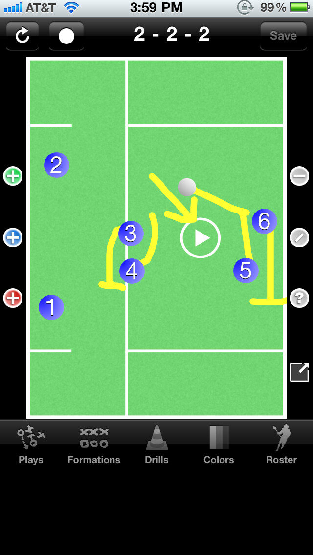 Emulate iPhone app Lacrosse Coach Pro using MyAndroid