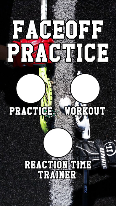 Emulate iPhone app Lacrosse Faceoff Practice: Drills and Workouts to Improve Face Off Reaction Time using MyAndroid