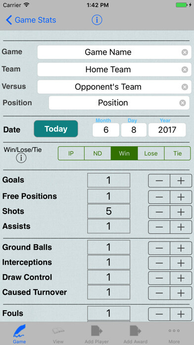 Emulate iPhone app LaCrosse Player Tracker using MyAndroid