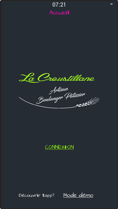 Emulate iPhone app La Croustillane using MyAndroid