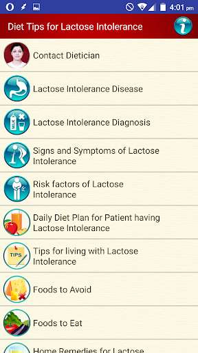 Emulate Android APK Lactose Intolerance Diet Tips
