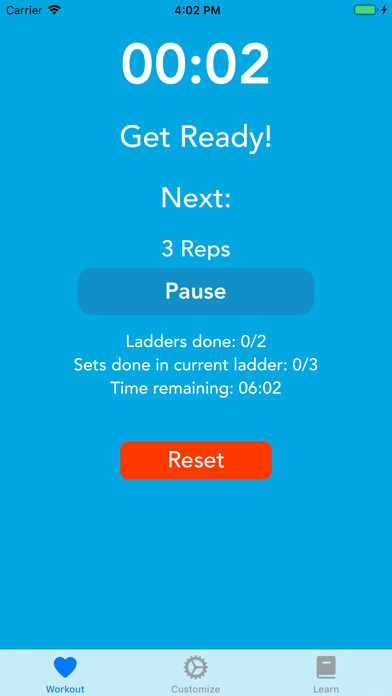 Emulate iPhone app Ladder Workout Timer using MyAndroid Emulate iPhone app Ladder Workout Timer using MyAndroid
