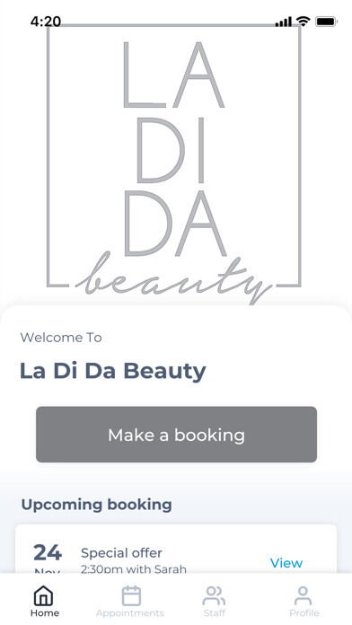 Emulate iPhone app La Di Da Beauty using MyAndroid Emulate iPhone app La Di Da Beauty using MyAndroid