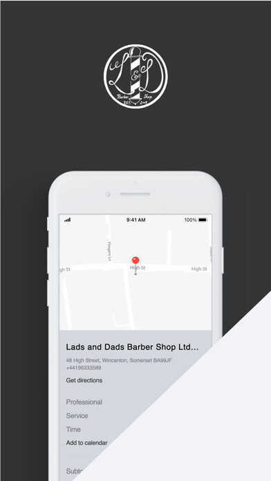 Emulate iPhone app Lads & Dads Barbershop using MyAndroid Emulate iPhone app Lads & Dads Barbershop using MyAndroid