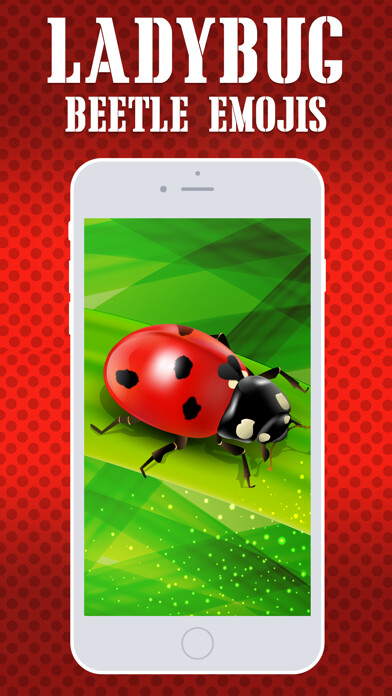 Emulate iPhone app Ladybug Beetle Emojis using MyAndroid