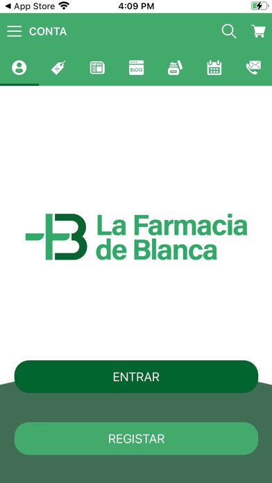 Emulate iPhone app La Farmacia de Blanca using MyAndroid