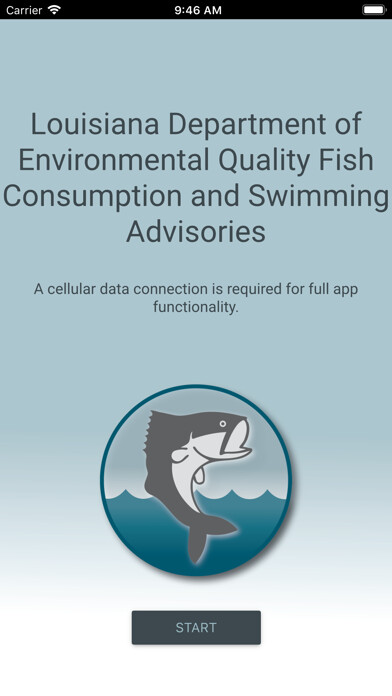 Emulate iPhone app LA Fish Advisories using MyAndroid