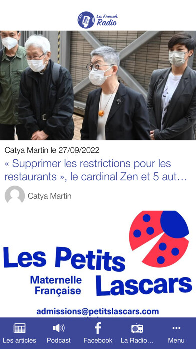 Emulate iPhone app La French Radio HK et Macao using MyAndroid