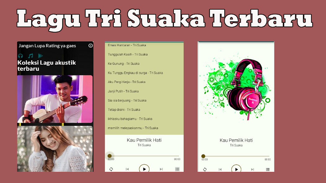 Run android online APK Lagi Tri Suaka - Badut mp3 from MyAndroid or emulate Lagi Tri Suaka - Badut mp3 using MyAndroid