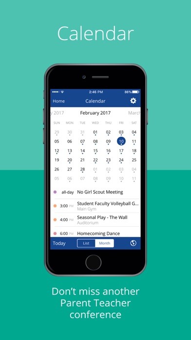Emulate iPhone app Lago Vista ISD using MyAndroid
