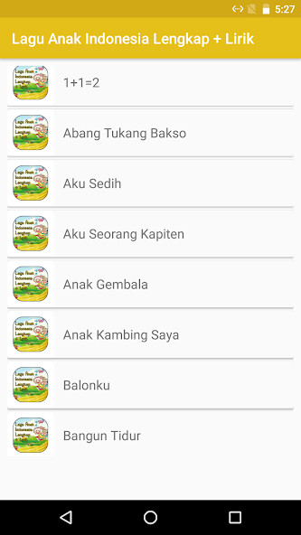 Run android online APK Lagu Anak Indonesia Lengkap from MyAndroid or emulate Lagu Anak Indonesia Lengkap using MyAndroid Run android online APK Lagu Anak Indonesia Lengkap from MyAndroid or emulate Lagu Anak Indonesia Lengkap using MyAndroid