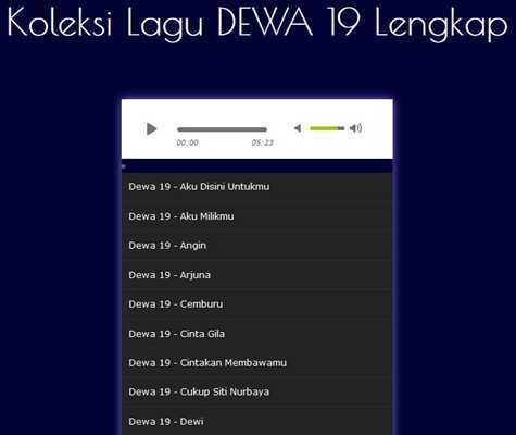 Emulate Android APK Lagu Dewa19 Lengakap Mp3 Emulate Android APK Lagu Dewa19 Lengakap Mp3