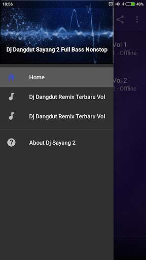 Run android online APK Lagu Dj Sayang 2 Terbaru Offline from MyAndroid or emulate Lagu Dj Sayang 2 Terbaru Offline using MyAndroid