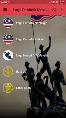 Emulate Android APK Lagu patriotik Malaysia