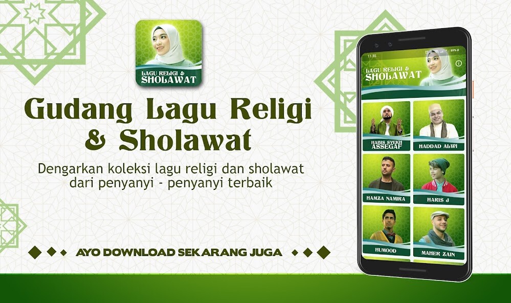 Run android online APK Lagu Religi Dan Sholawat from MyAndroid or emulate Lagu Religi Dan Sholawat using MyAndroid