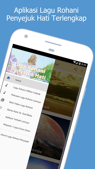 Run android online APK Lagu Rohani Offline Penyejuk Hati Terlengkap from MyAndroid or emulate Lagu Rohani Offline Penyejuk Hati Terlengkap using MyAndroid
