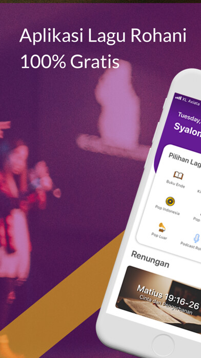 Emulate iPhone app Lagu Rohani using MyAndroid