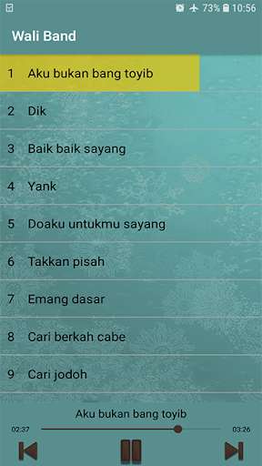 Run android online APK Lagu wali band offline 2019 from MyAndroid or emulate Lagu wali band offline 2019 using MyAndroid