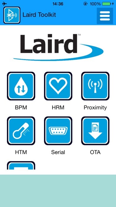 Emulate iPhone app Laird Toolkit using MyAndroid