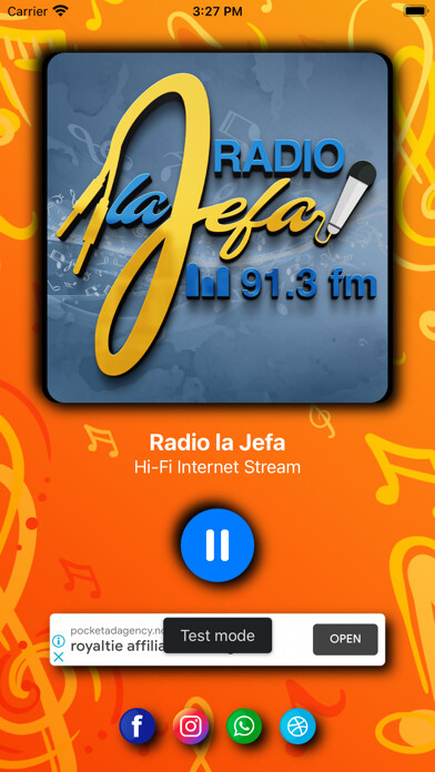 Emulate iPhone app La Jefa 91.3 using MyAndroid Emulate iPhone app La Jefa 91.3 using MyAndroid