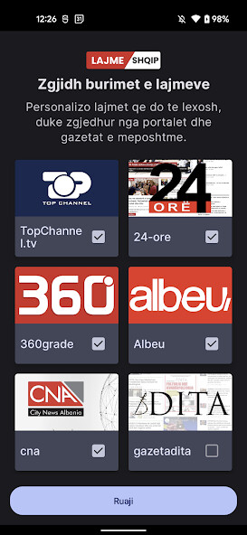 Run android online APK Lajme Shqip Live Albanian News from MyAndroid or emulate Lajme Shqip Live Albanian News using MyAndroid