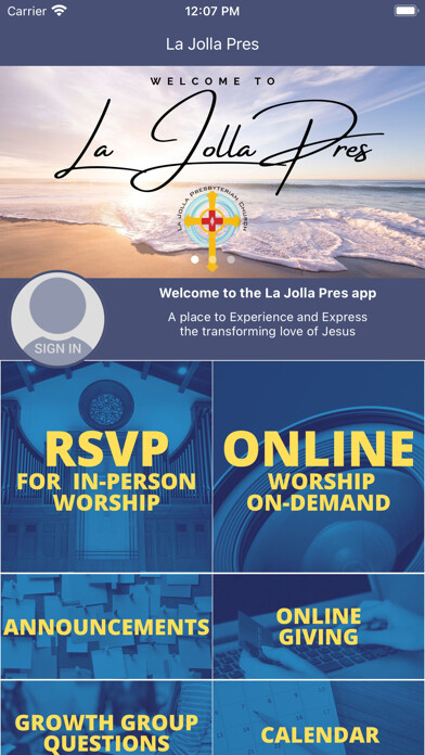 Emulate iPhone app La Jolla Presbyterian Church using MyAndroid Emulate iPhone app La Jolla Presbyterian Church using MyAndroid