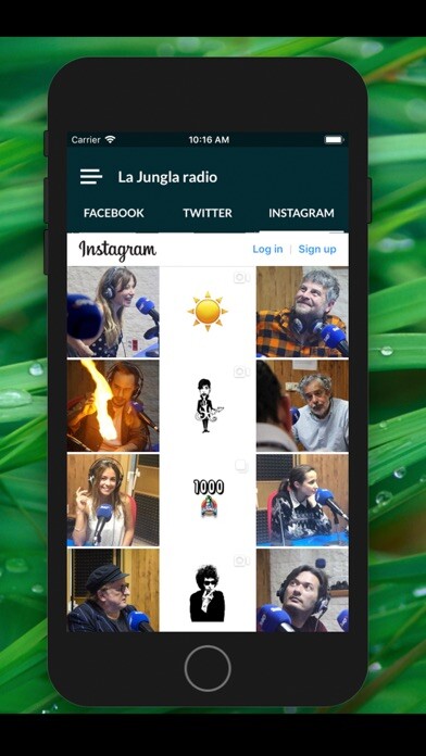 Emulate iPhone app La Jungla radio using MyAndroid