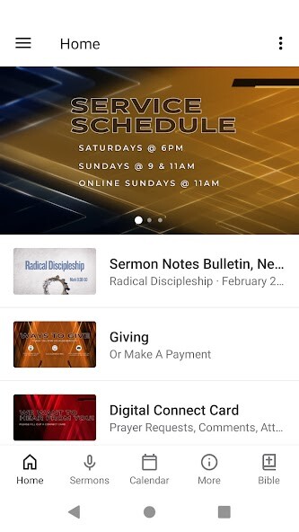 Emulate iPhone app Lake City Community Church using MyAndroid Emulate iPhone app Lake City Community Church using MyAndroid