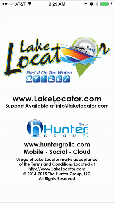 Emulate iPhone app Lake Locator - Lake of the Ozarks using MyAndroid